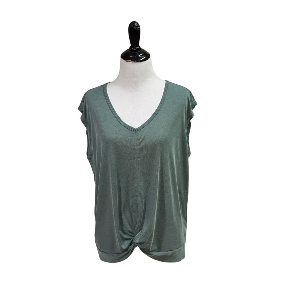 Freely Women's Size XL Sleeveless Athletic Tank Top Frontal Wrap Lightweight